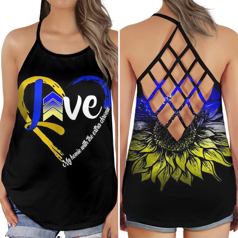 Down Syndrome Love My Homie Heart Edition – Hollow Tank Top
