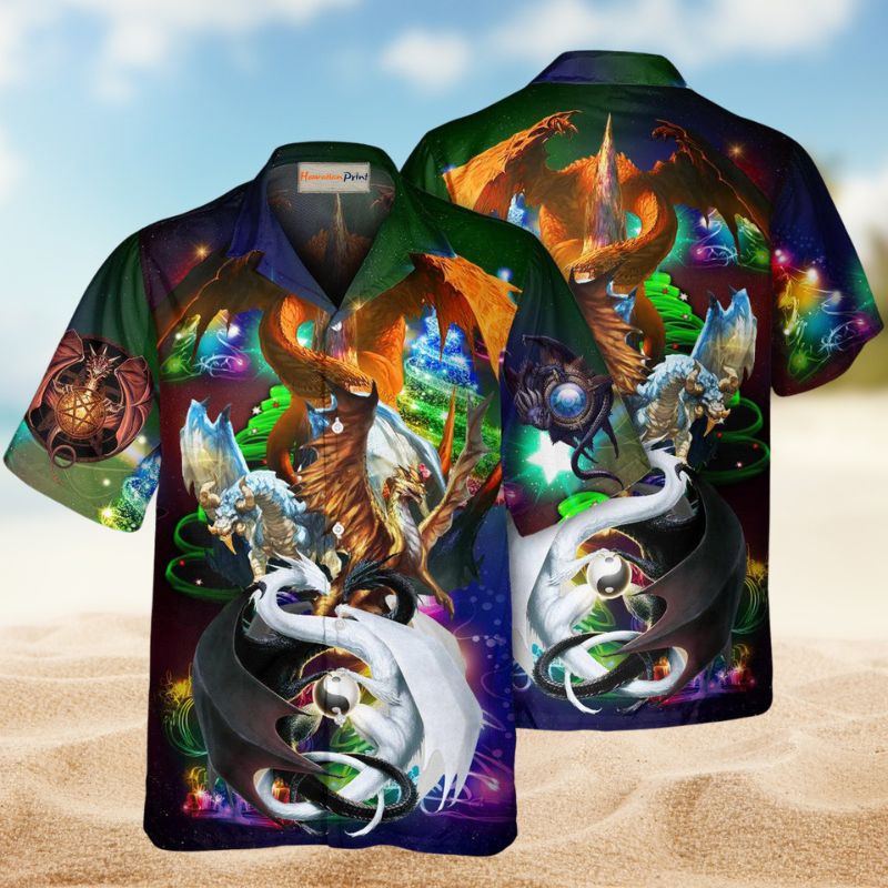 Dragon Christmas Style – Hawaiian Shirt