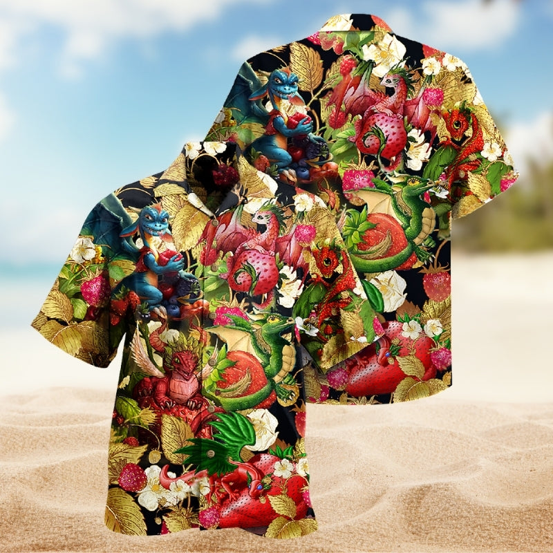 Dragon Fruit Strawberry Love Life Limited Edition – Hawaiian Shirt