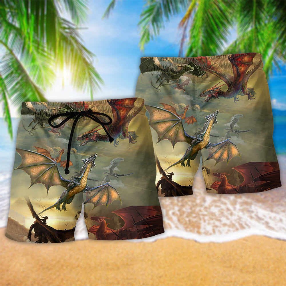 Dragon Cool Life Love - Beach Short