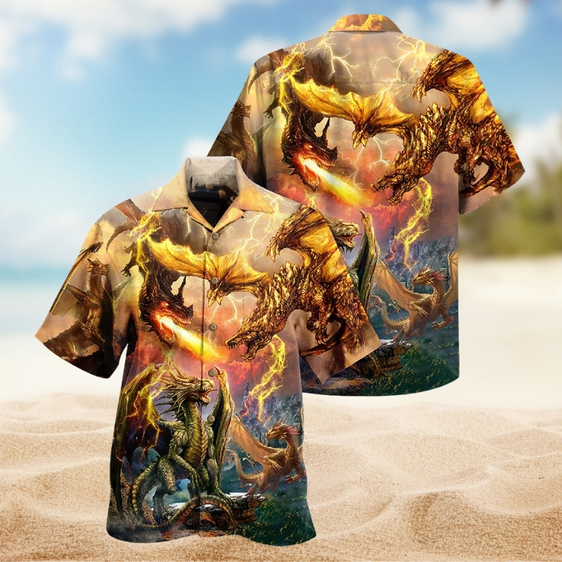 Dragon Love Life Fantasy Flame Limited Edition 28 – Hawaiian Shirt