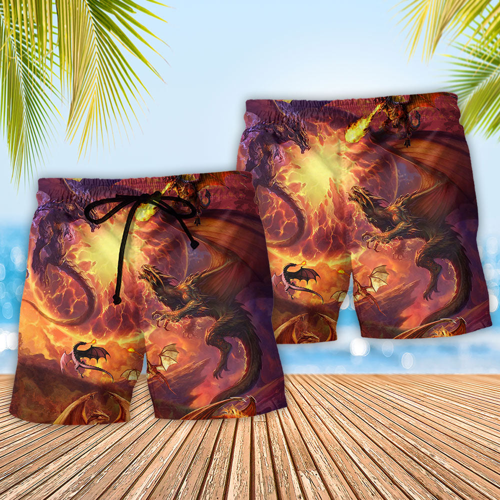 Dragon United Love Art – Beach Short
