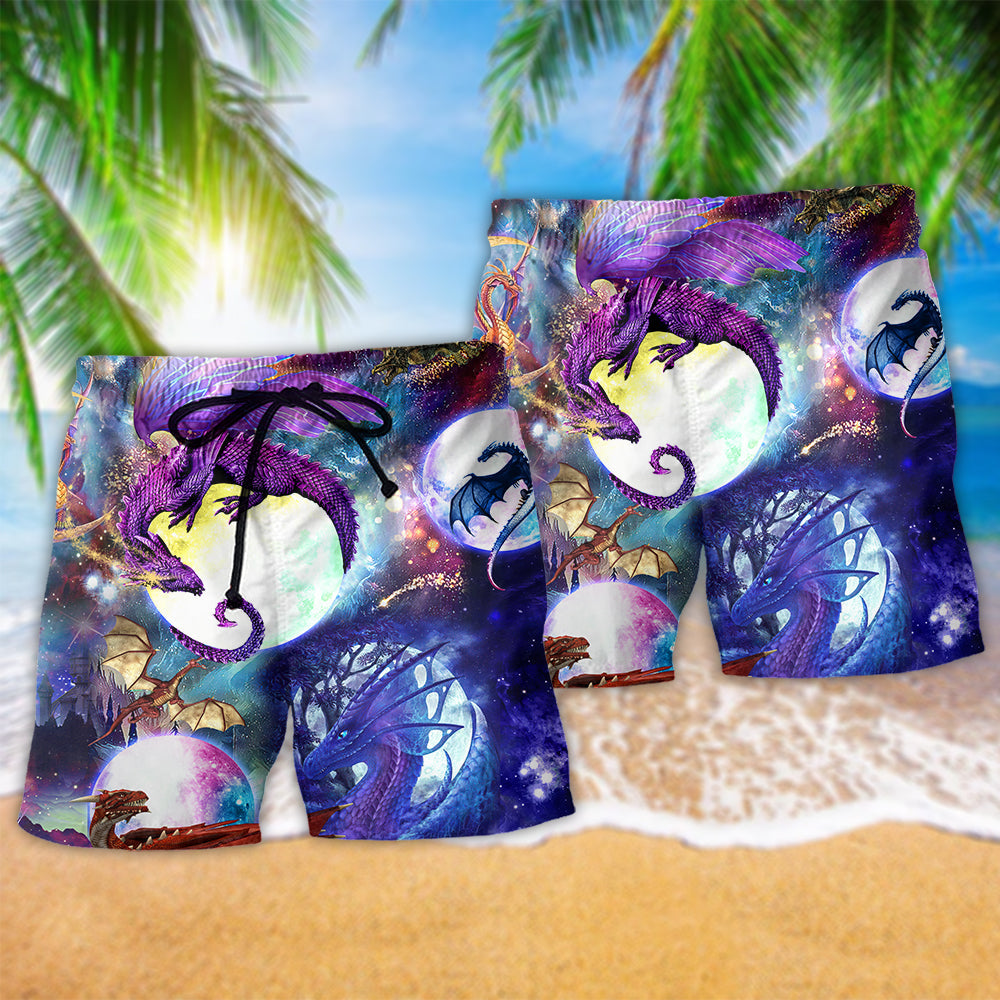 Dragon Mystery Fantasy Dark Art – Beach Short