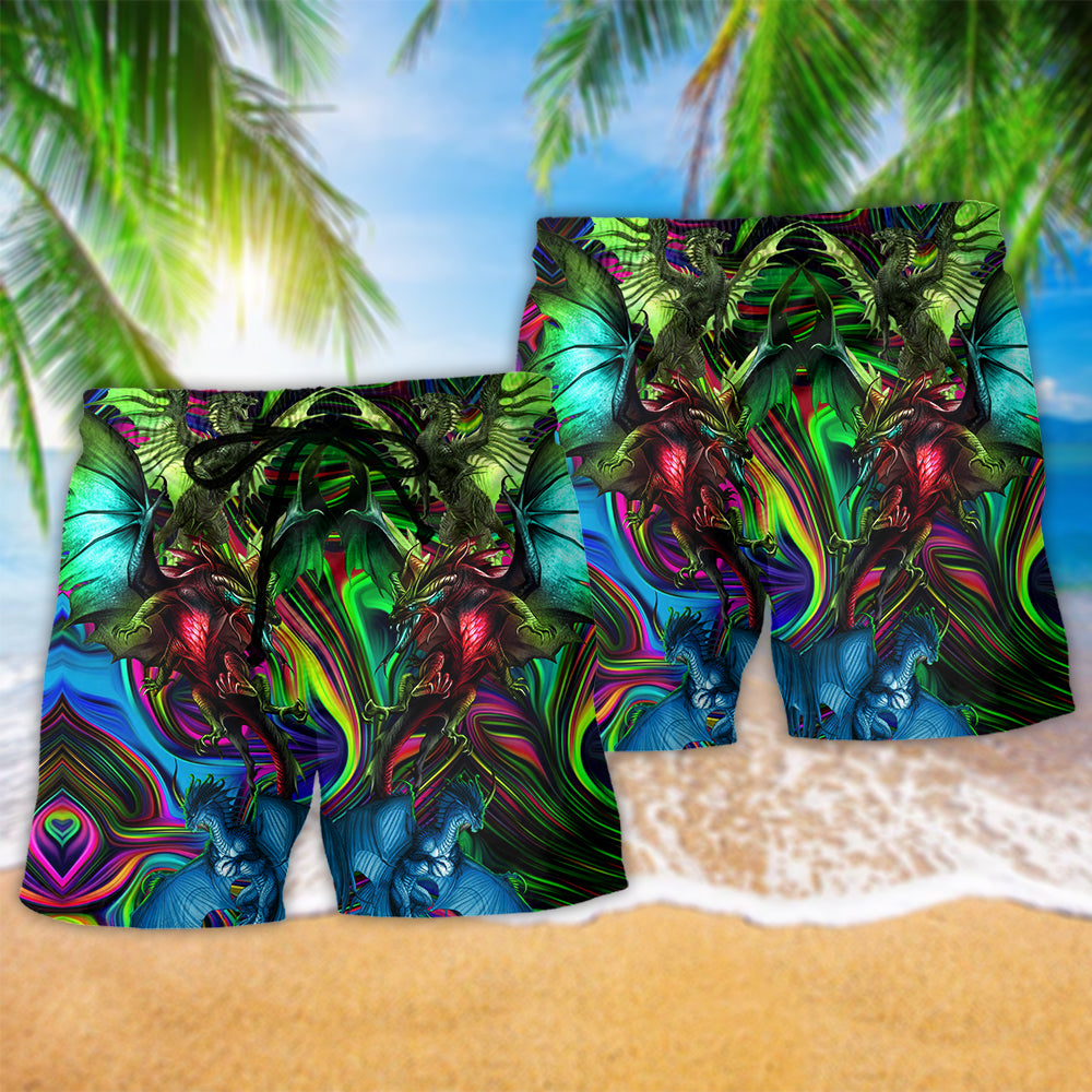 Neon Dragon Lover Fantasy – Beach Short