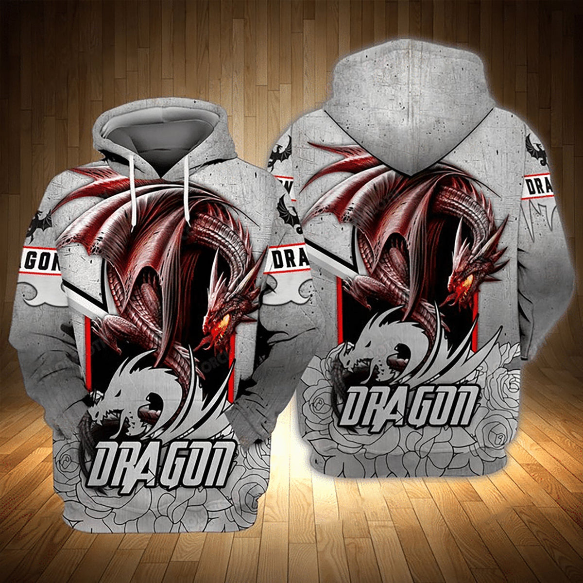 Silver Dragon Art – 3D Hoodie