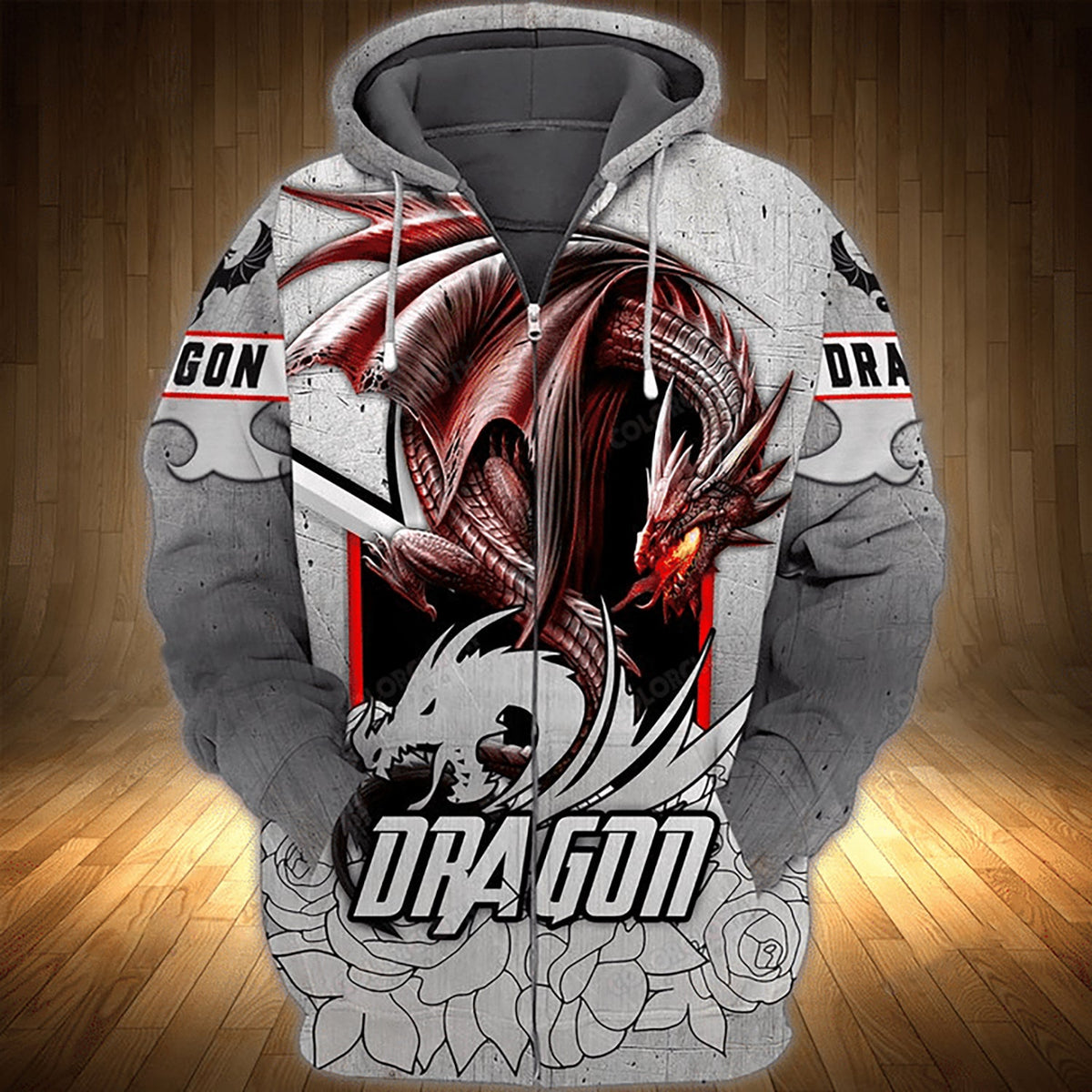 Silver Dragon Art – 3D Hoodie