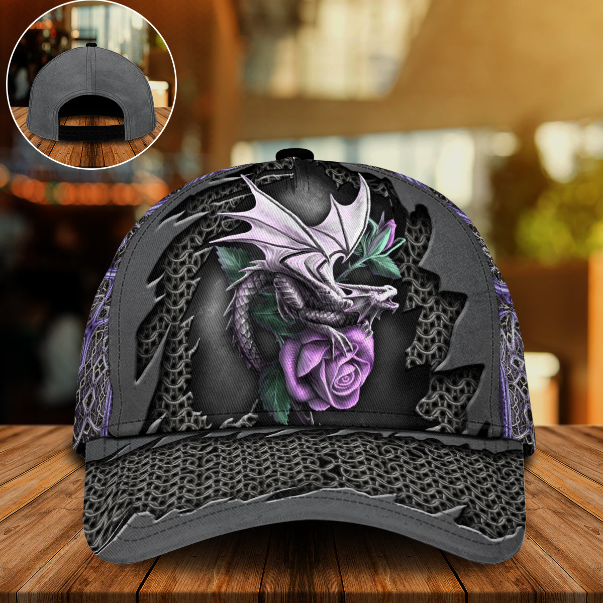 Dragon Purple Rose Style – Classic Cap