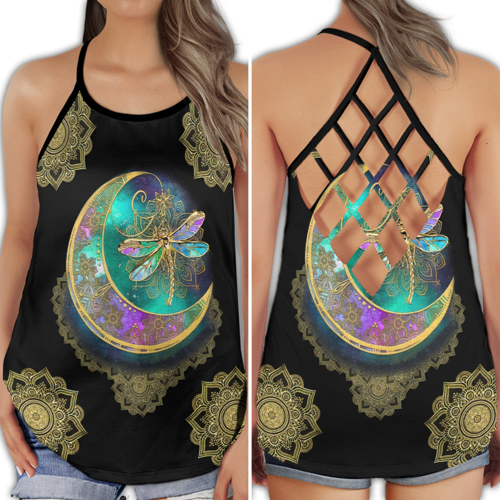 Dragonfly Sky Pattern Nature – Hollow Tank Top