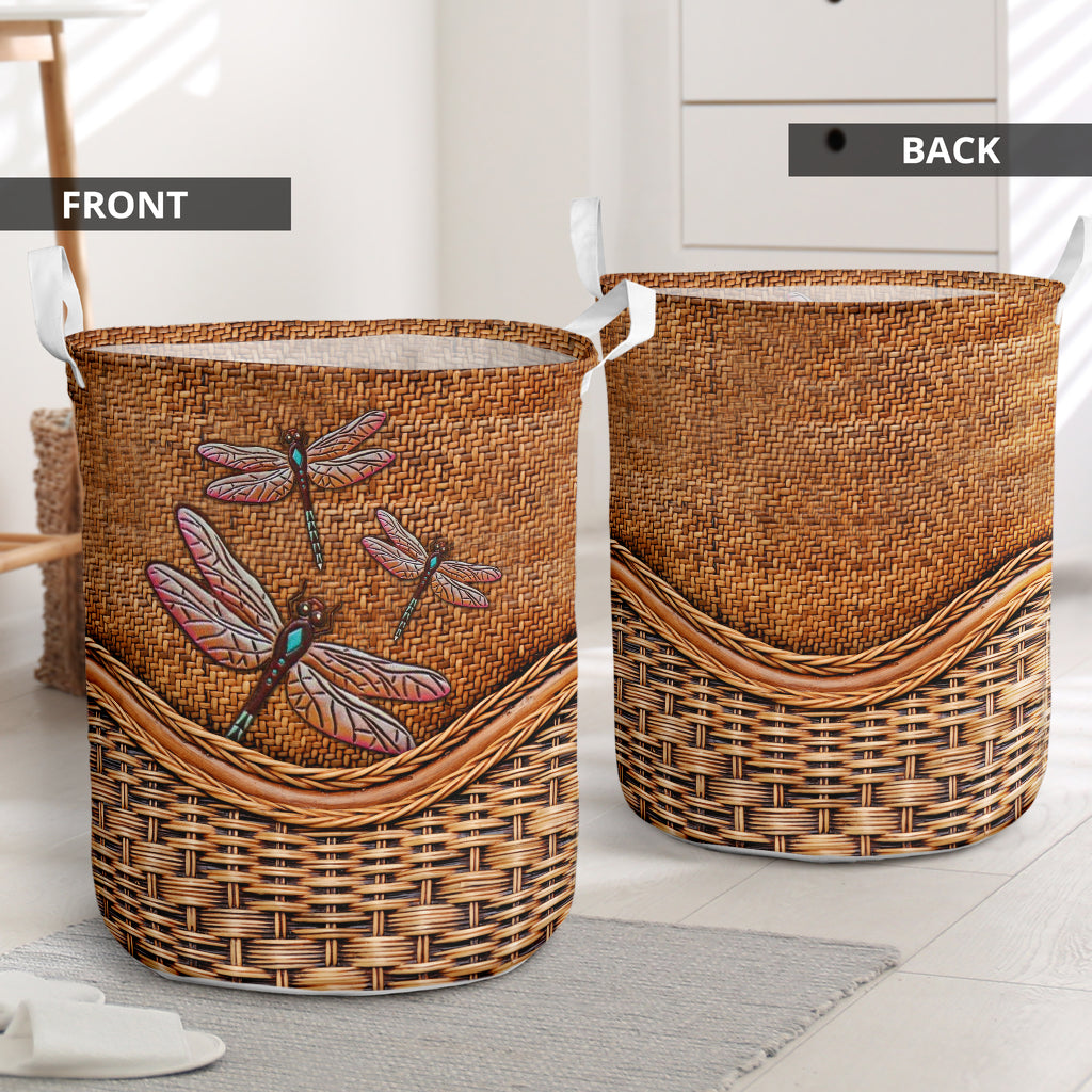 Dragonfly Love Lovely Life - Laundry Basket - Owls Matrix LTD