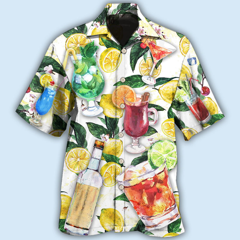 Drinking Vodka Wine Style – Hawaiian Shirt