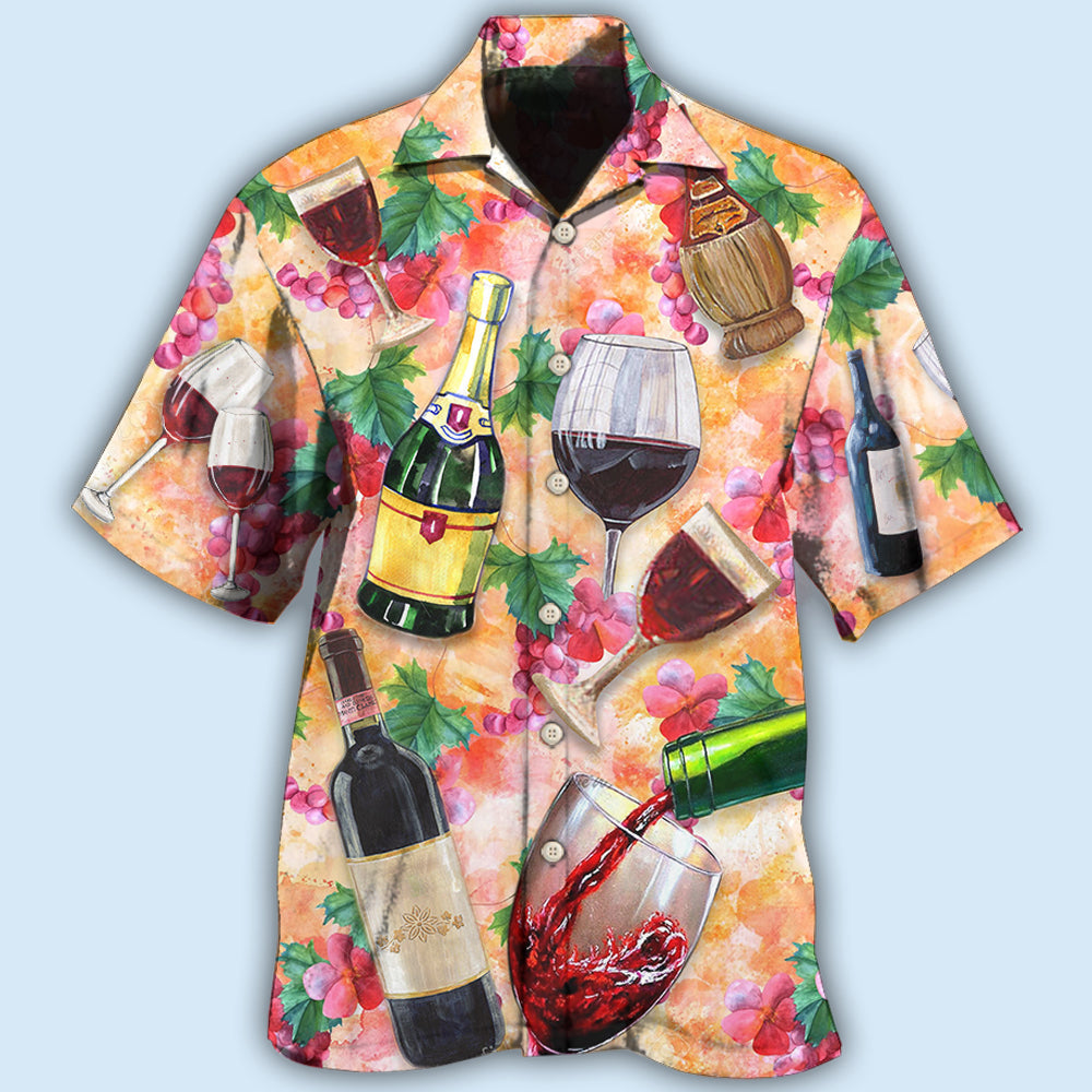 Drinking Wine Colorful Style – Hawaiian Shirt