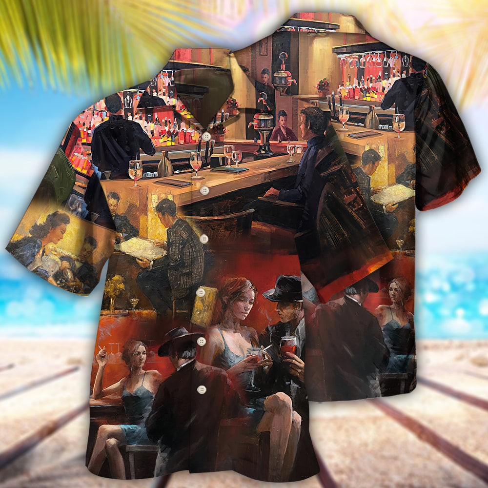 Drinking Wine With Friends Style – Hawaiian Shirt