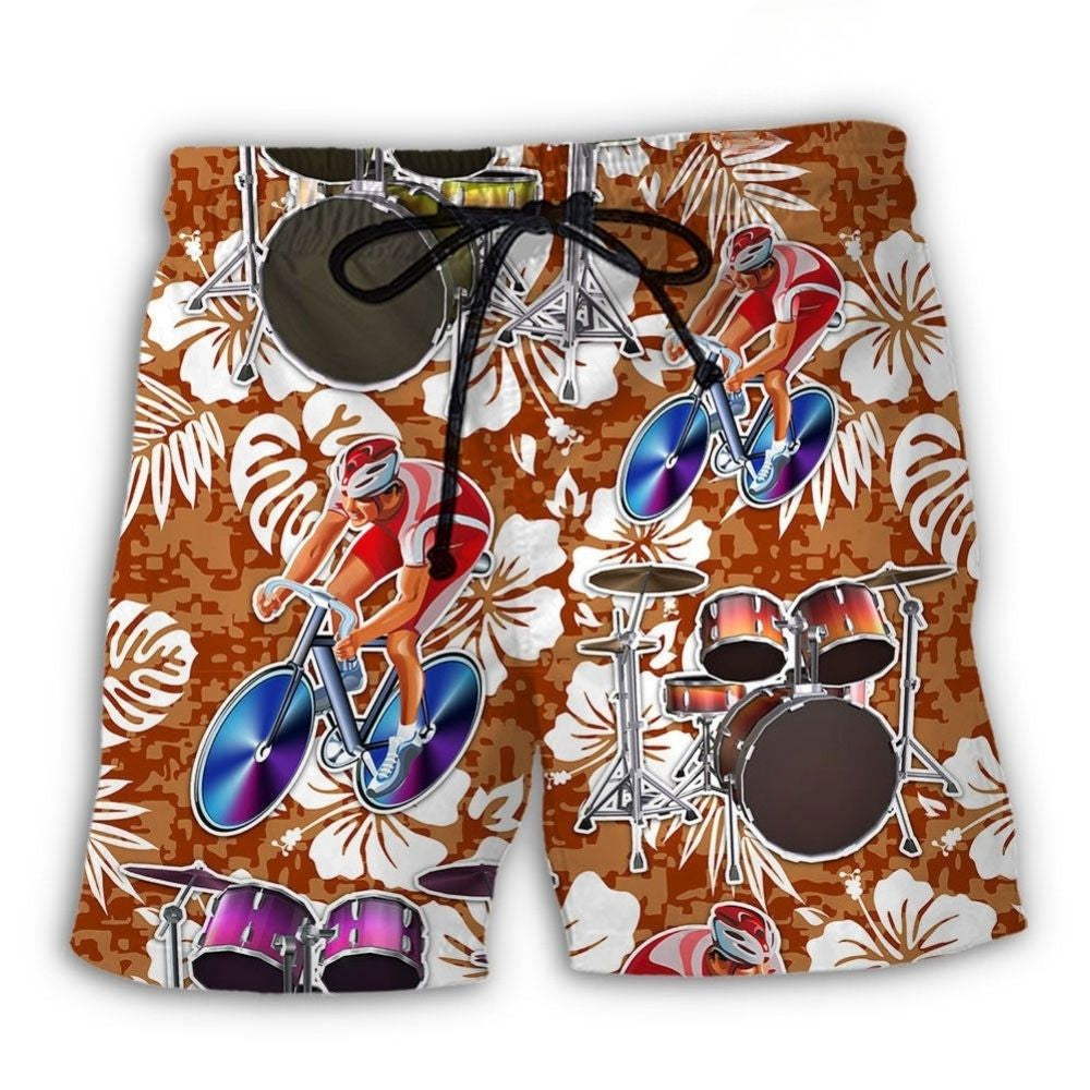 Drum And Cycling Lover - Beach Short