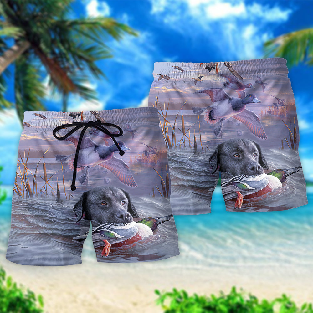 Duck Hunting Purple Outdoor Style - Beach Short