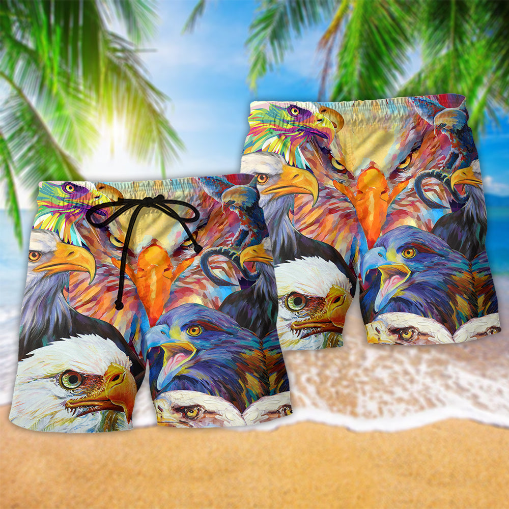 Eagle Colorful Cool Style - Beach Short