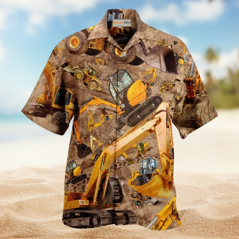 Excavator Don’t Mess Hard Work Excavator Edition – Hawaiian Shirt
