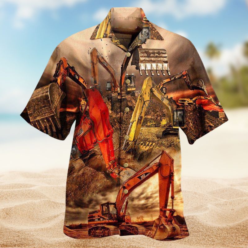 Excavator Your Hole Is My Goal Edition – Hawaiian Shirt