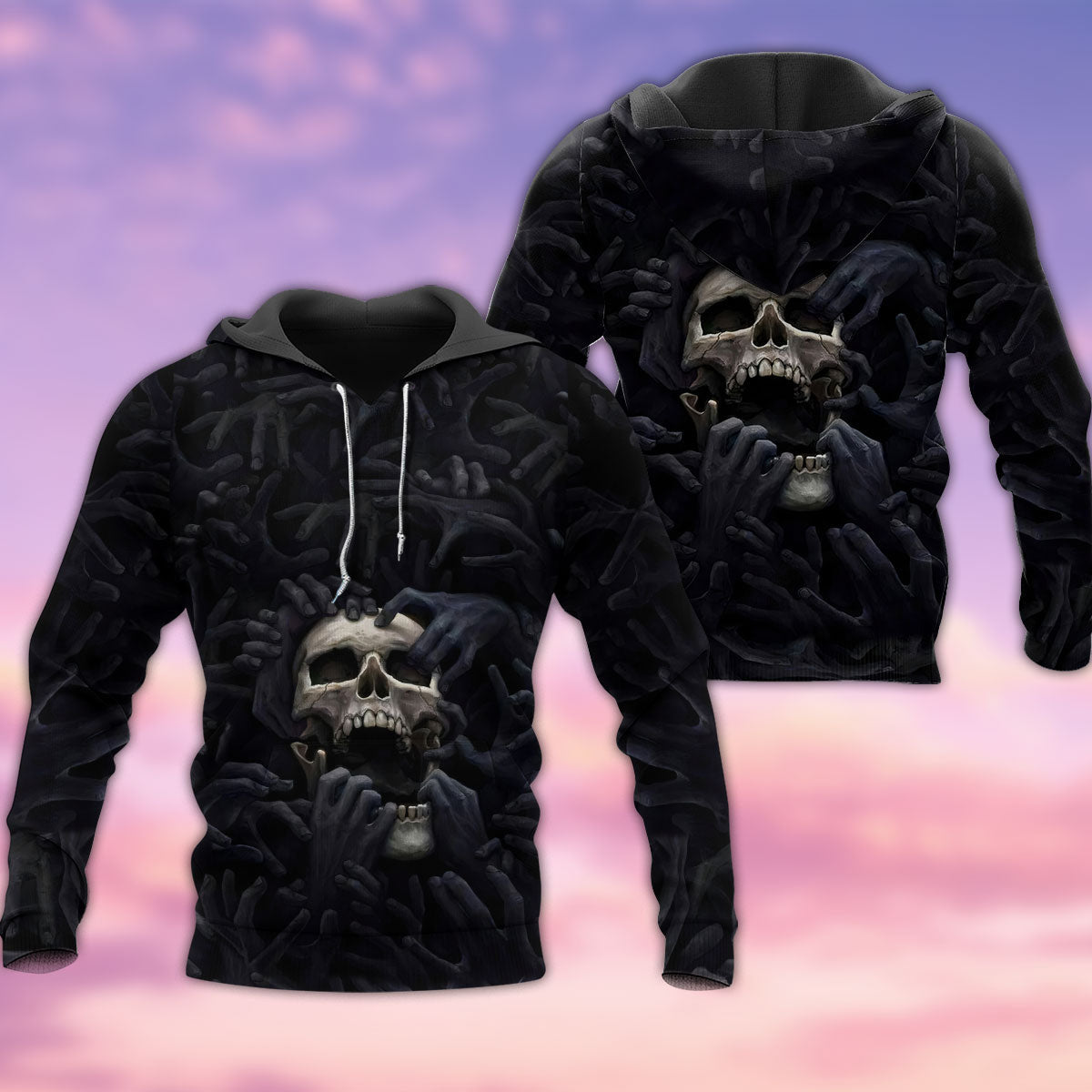 Black Skull Strong Classic Style - 3D Hoodie