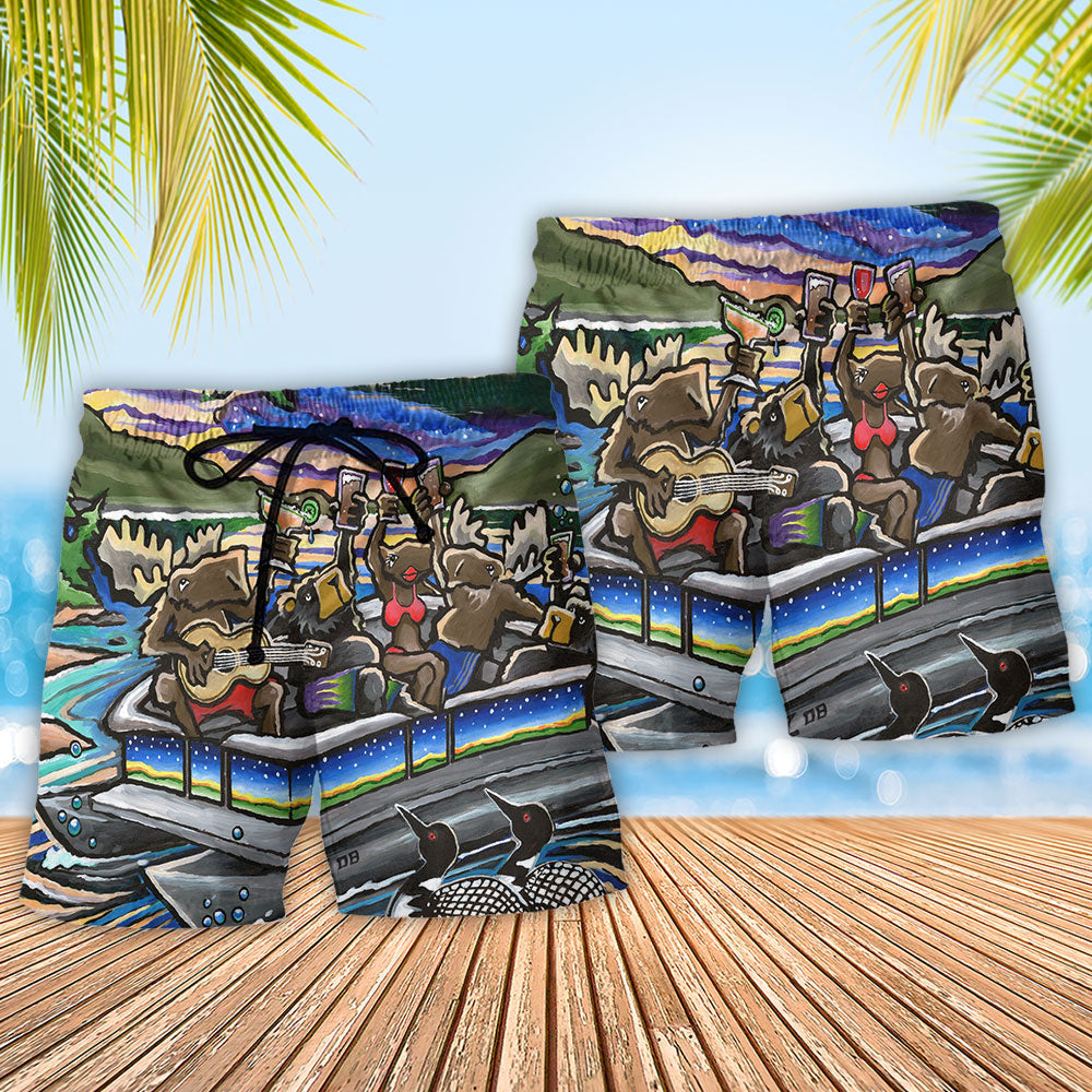 Pontoon Boat Summer Vibes – Beach Short