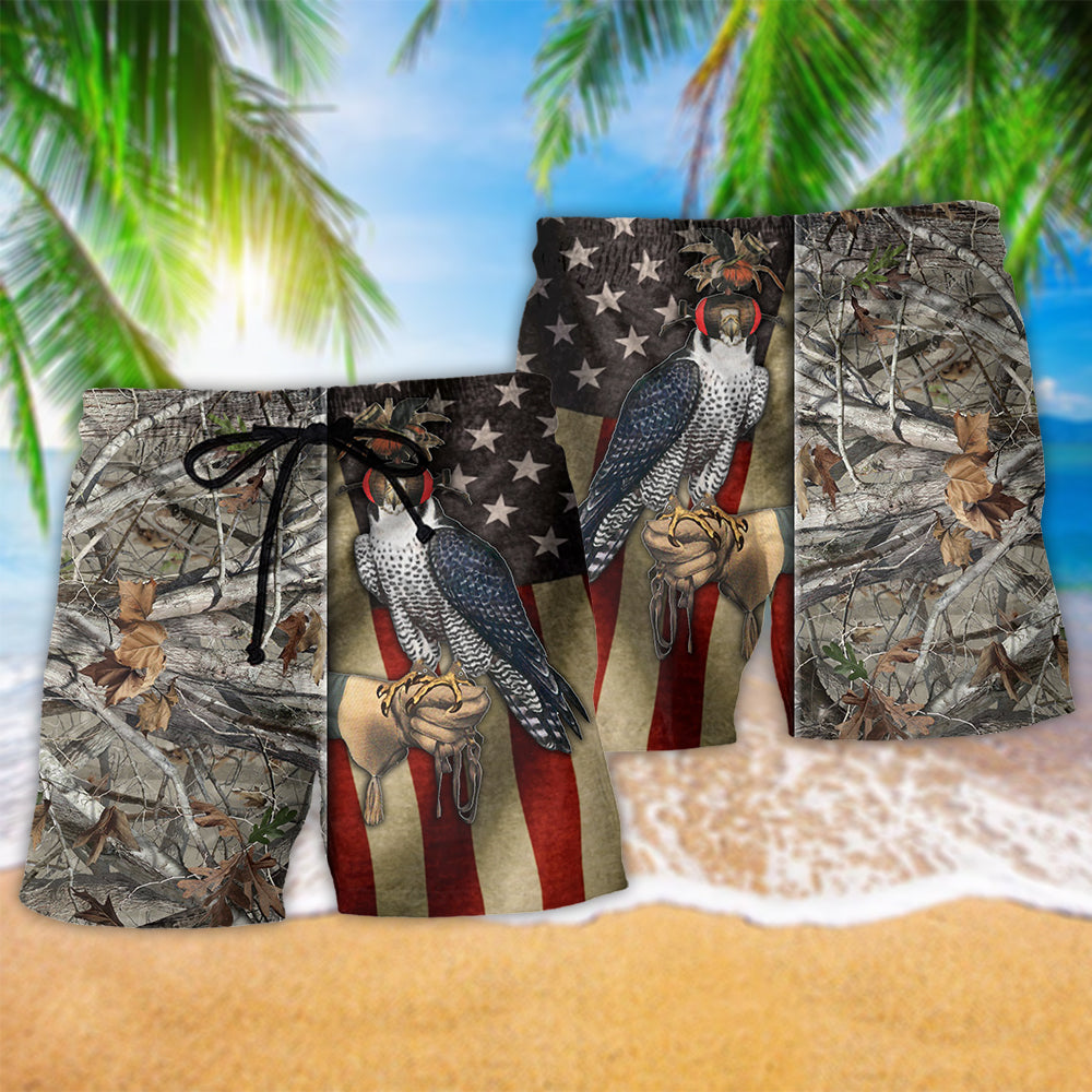 American Falconry Hunting Heritage Art – Beach Short