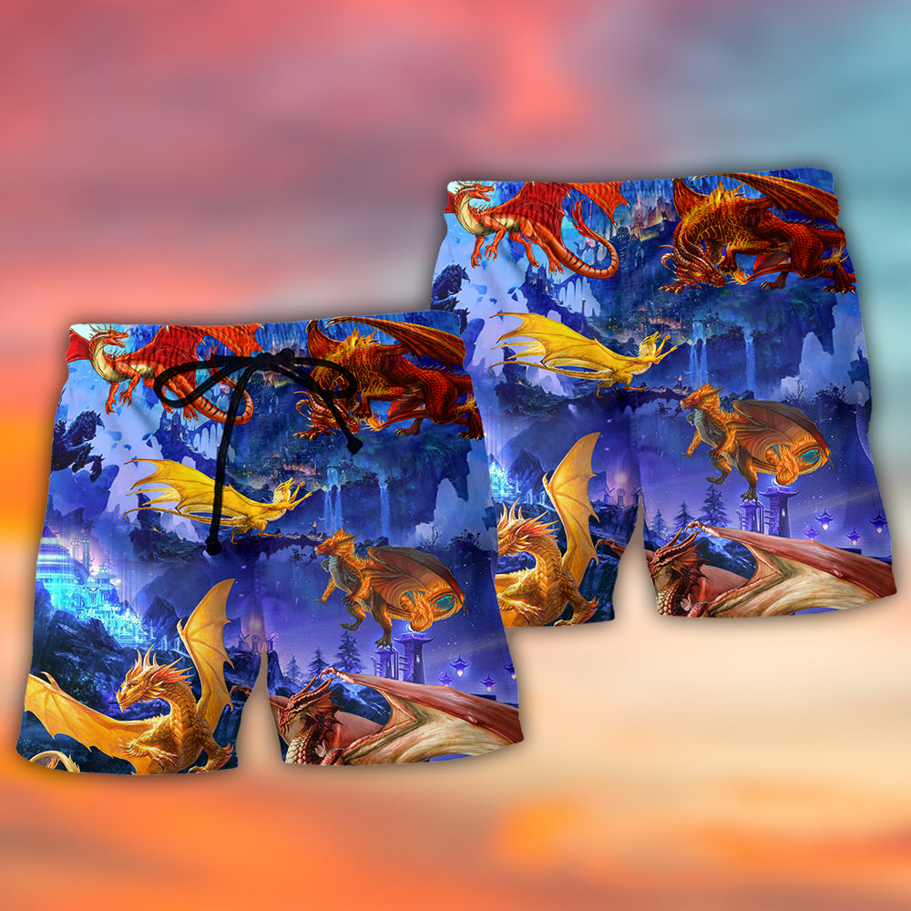 Dragon Fantasy Imagination Art – Beach Short