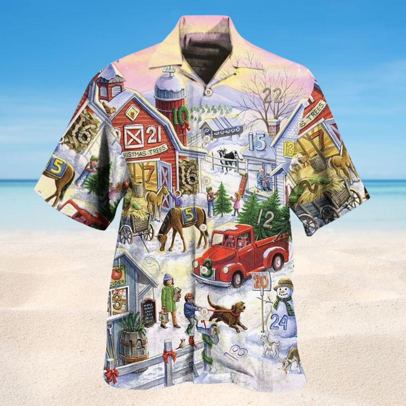 Farm Animals Christmas 2 – Hawaiian Shirt