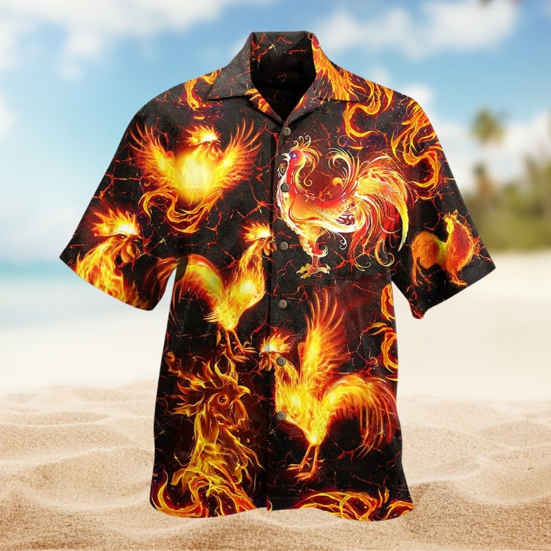 Farm Chicken Fire Love It Limited Edition – Hawaiian Shirt