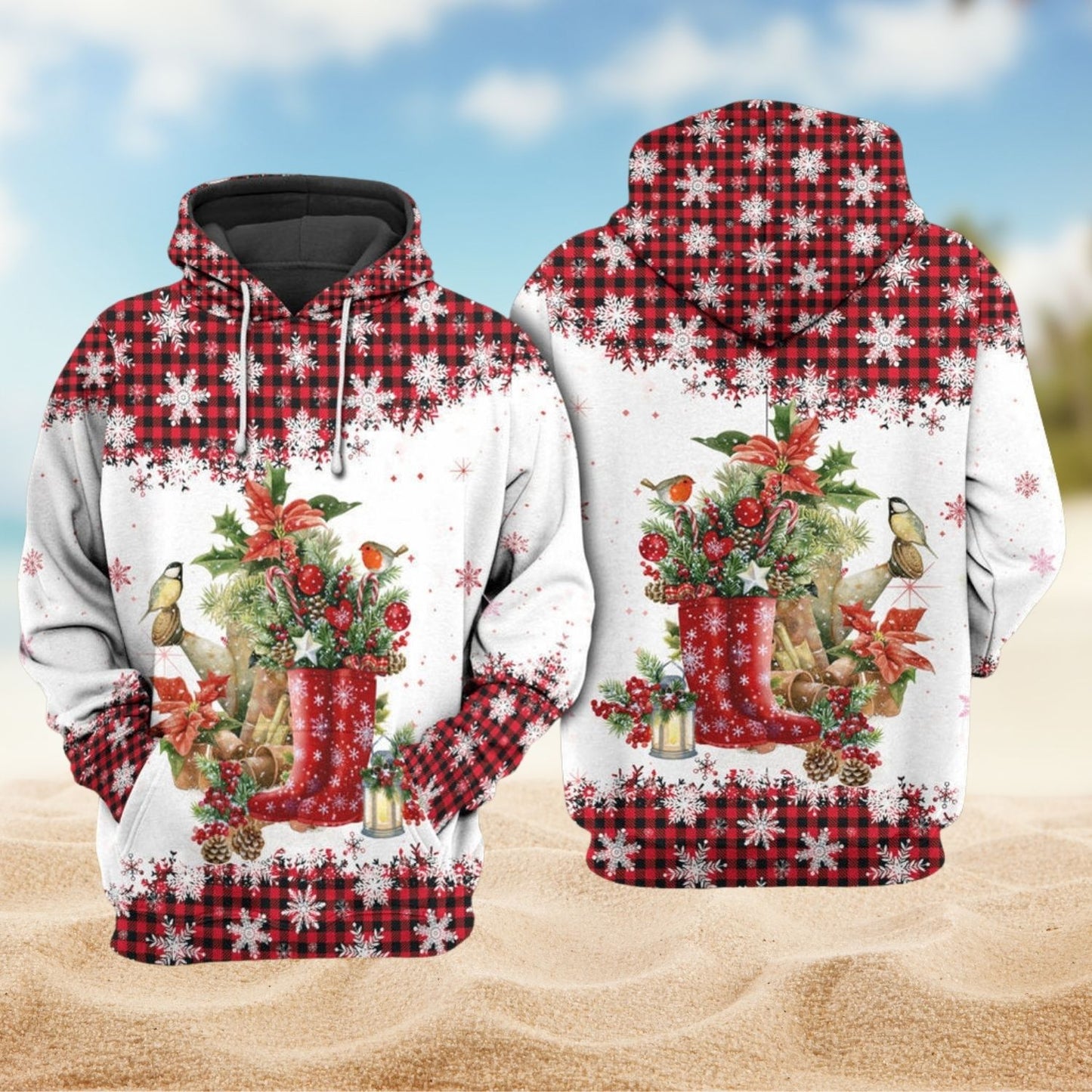 Farm Love Merry Christmas Style - 3D Hoodie