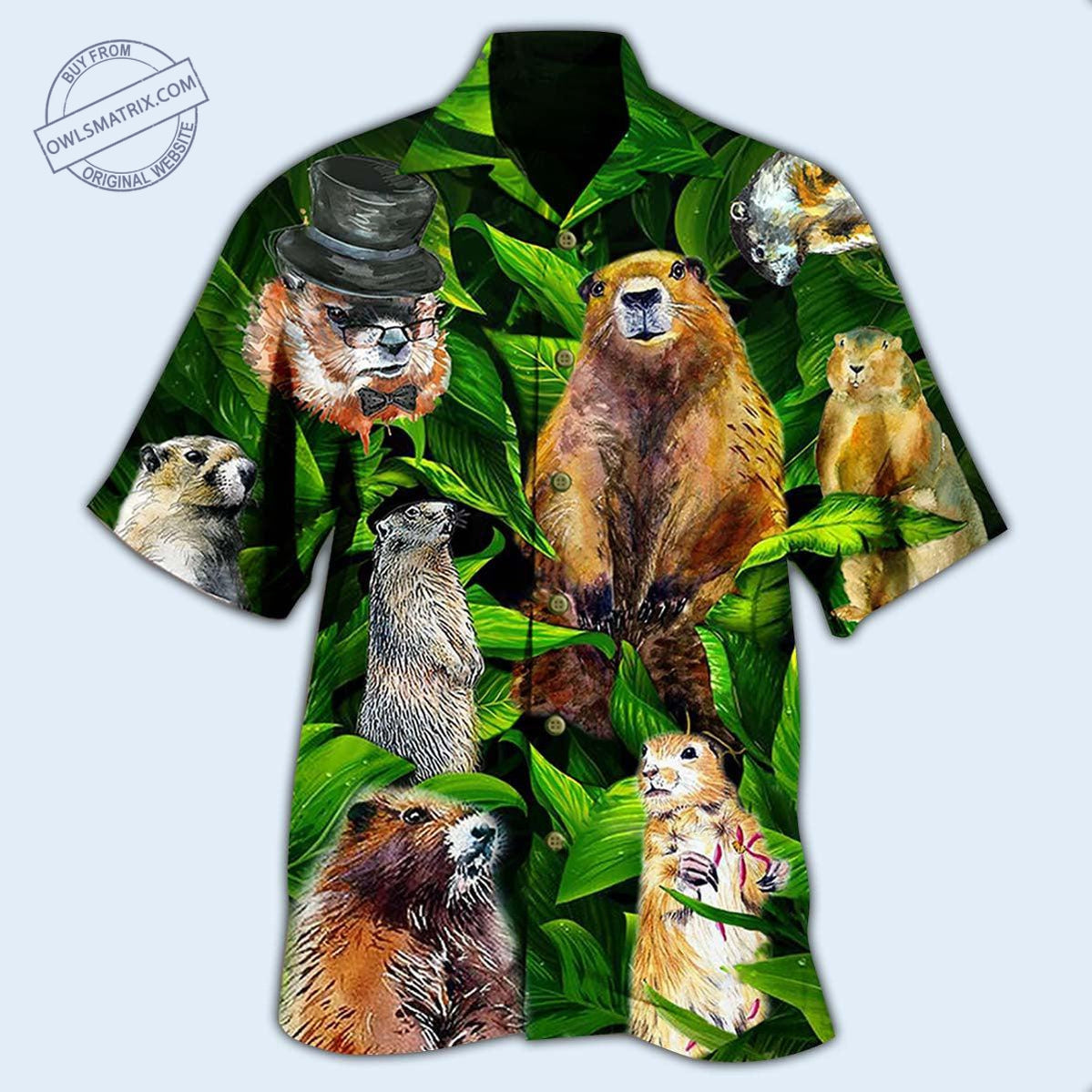 Beach Short / Adults / S Ferret Animals LoveLy Dovely Green Leaf - Beach Short - Owls Matrix LTD