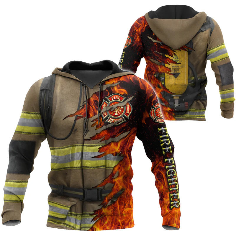 Firefighter Stronger Art - 3D Hoodie