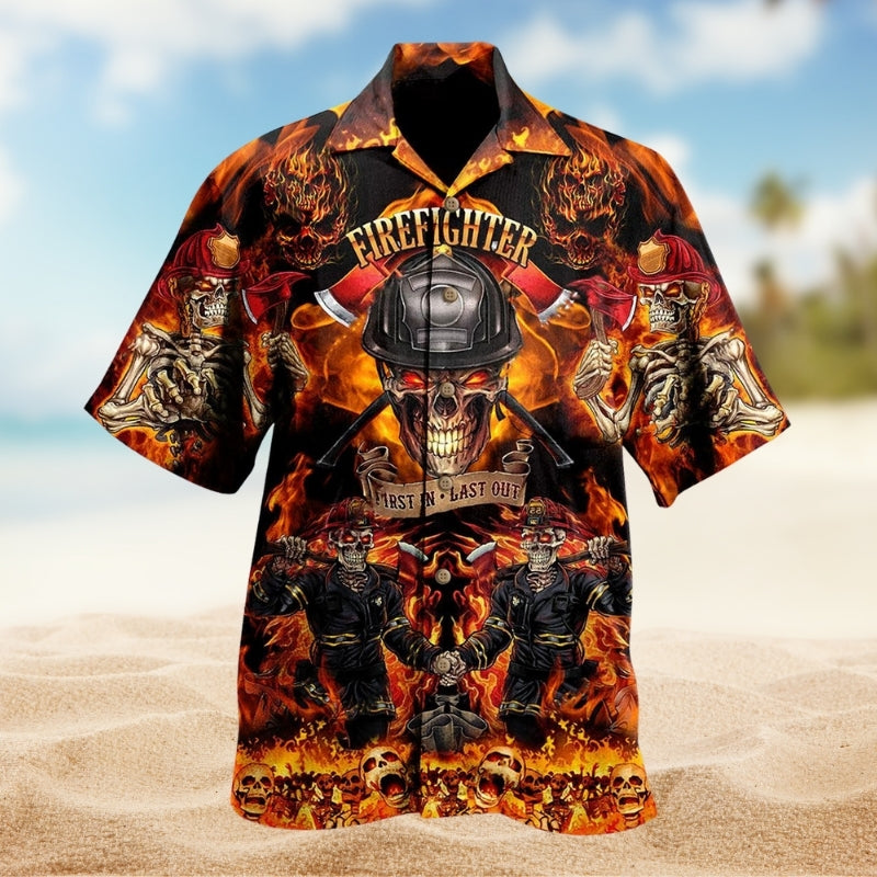 Firefighters On Fire Love Life Limited Edition – Hawaiian Shirt
