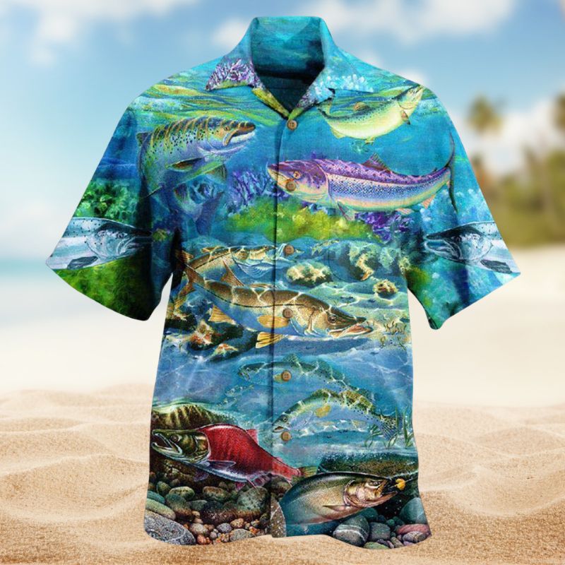 Fish Salmon Therapy Edition – Hawaiian Shirt