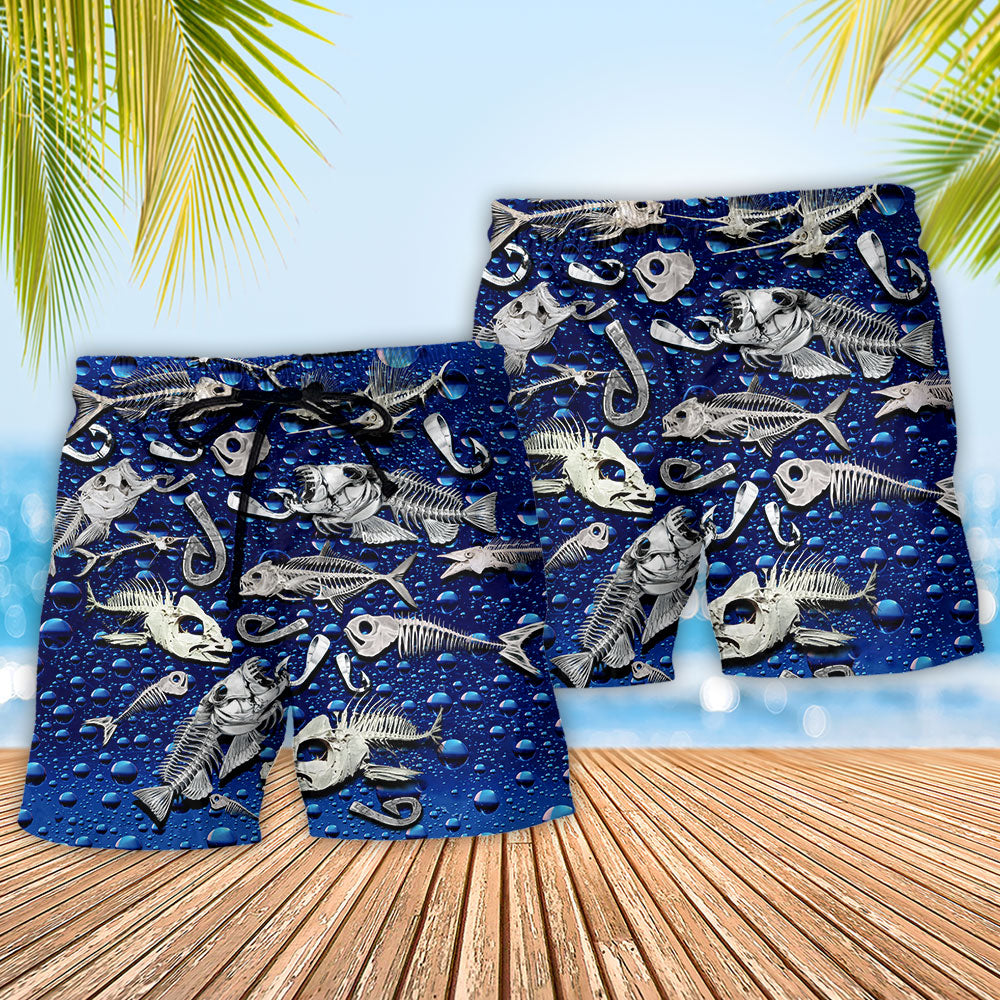 Fishing Bones Graphic – Beach Short