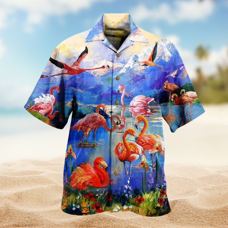 Flamingo Fly To Hawaii Limited Edition – Hawaiian Shirt