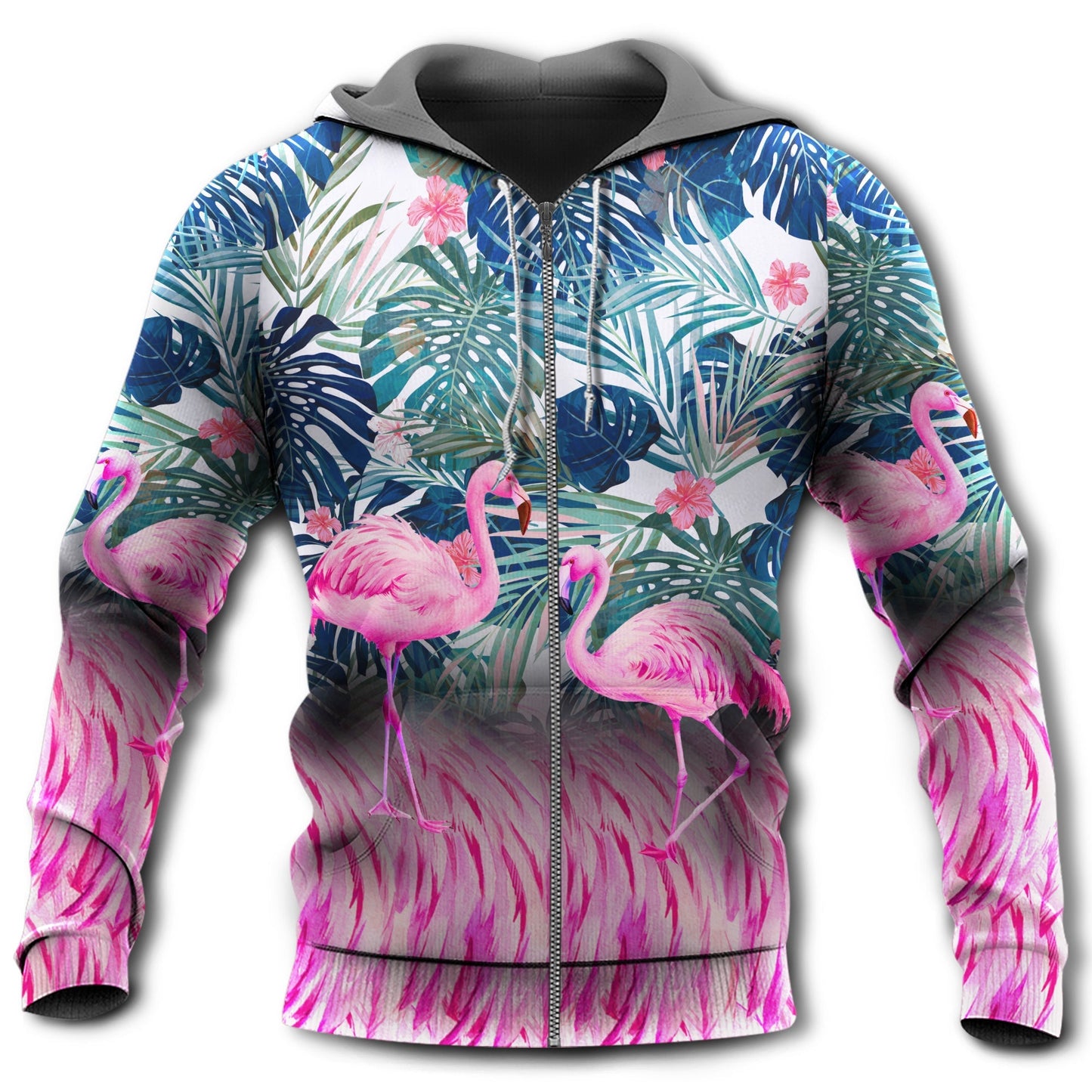Flamingo Lover Tropical Art – 3D Hoodie