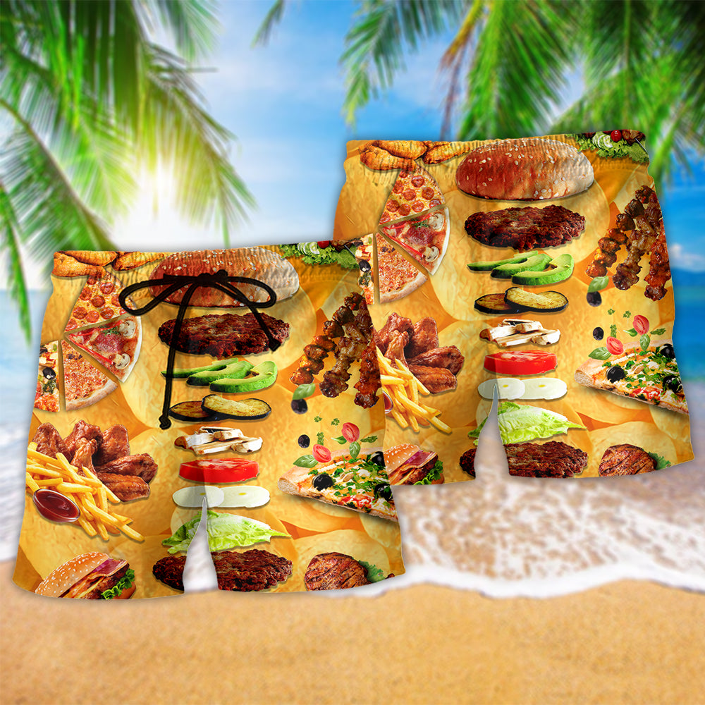 Fast Food Delicious Art – Beach Short