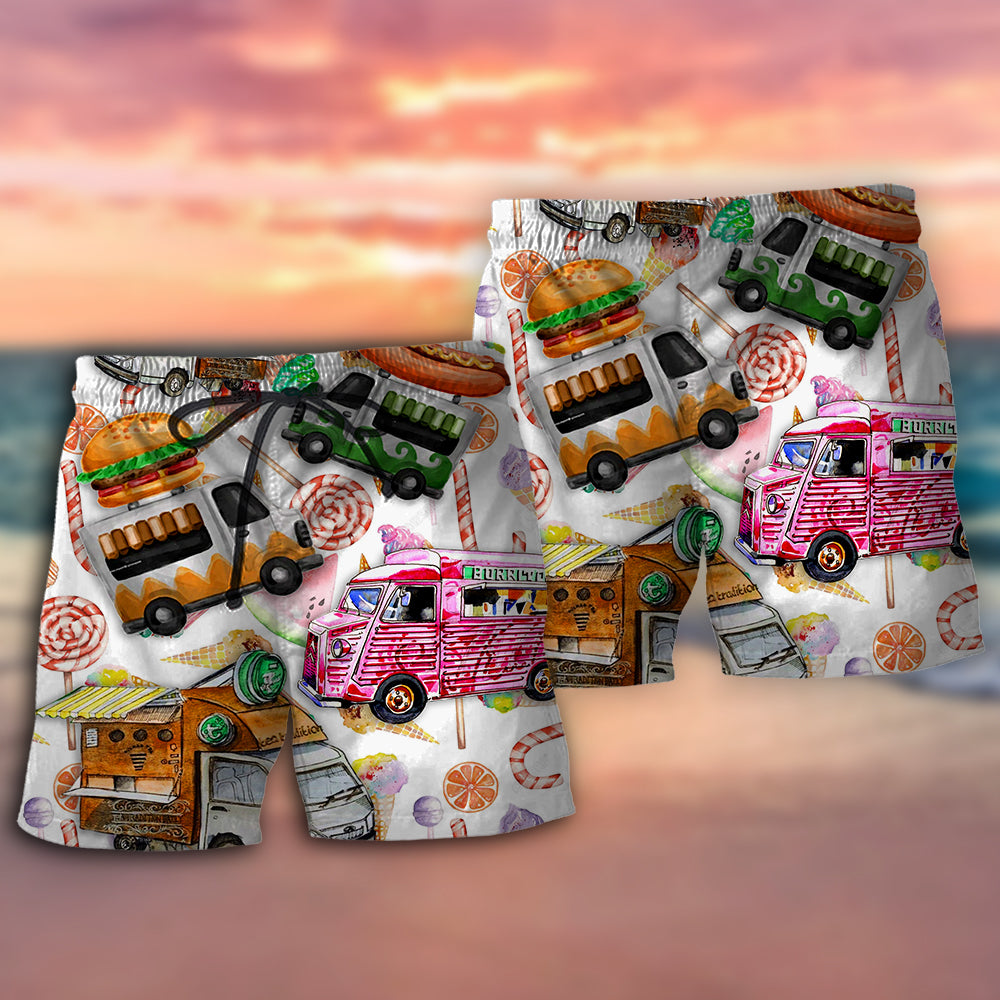 Food Truck Lifestyle Street Food Fun – Beach Short