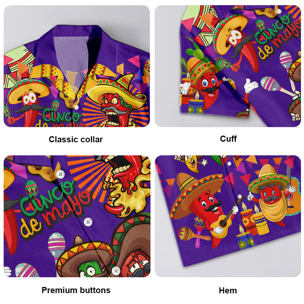Food Feeling Chili Hot Purple – Hawaiian Shirt