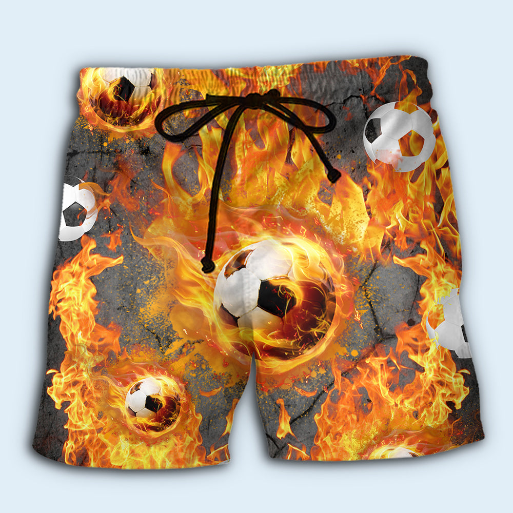 Football Fire Cool Sport Style – Beach Short