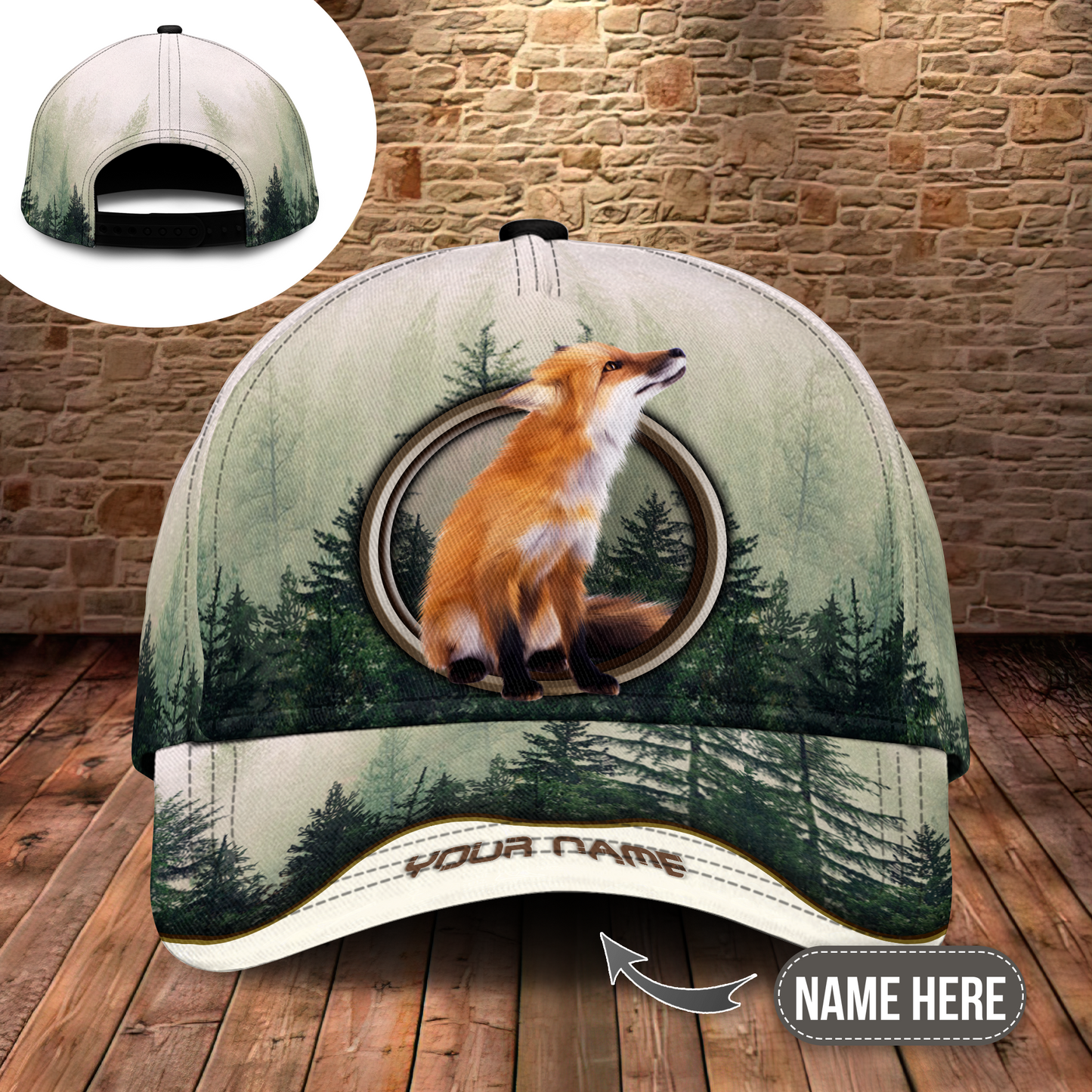 Fox Magic Forest Personalized – Classic Cap