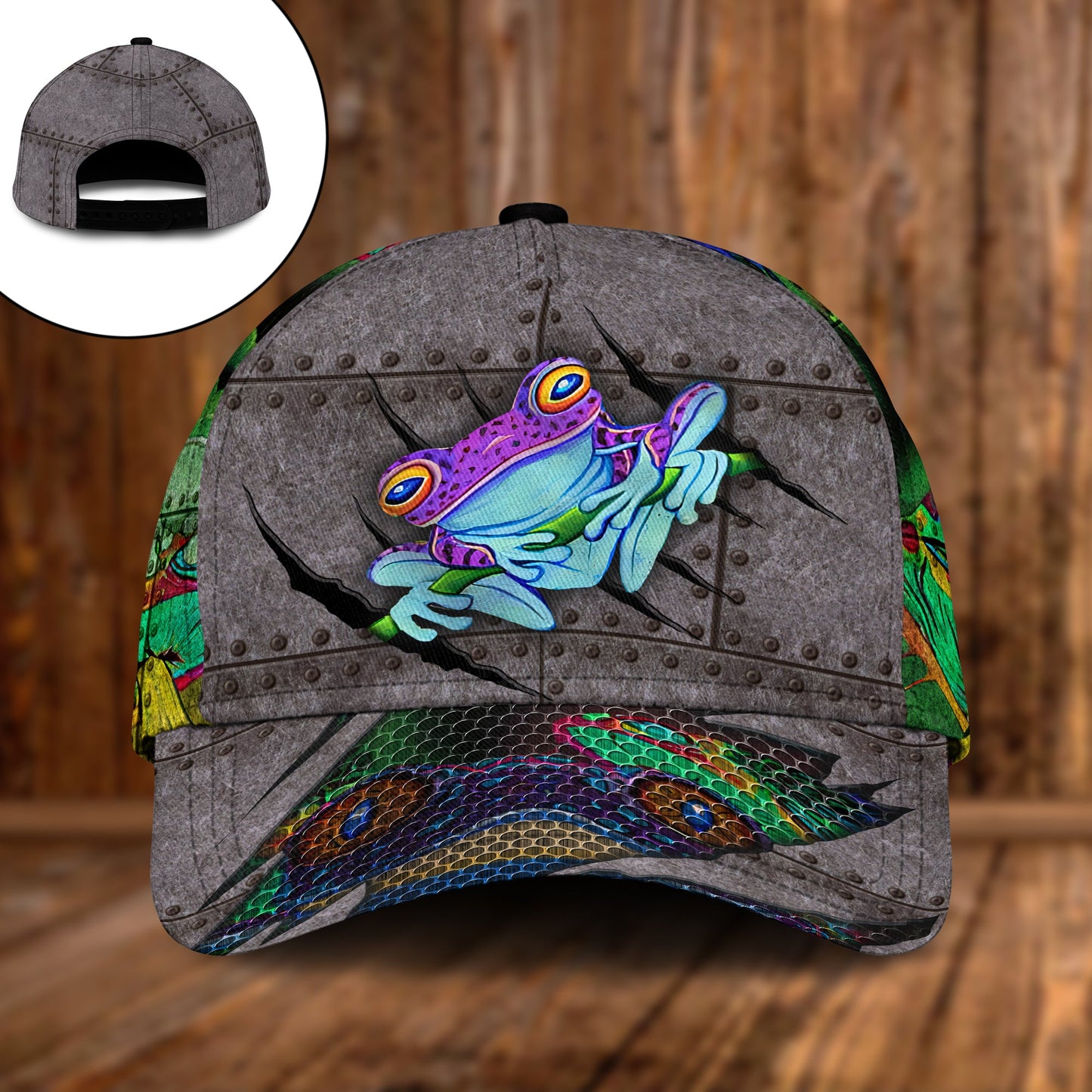 Frog And Mushroom Nature Lover Style – Classic Cap