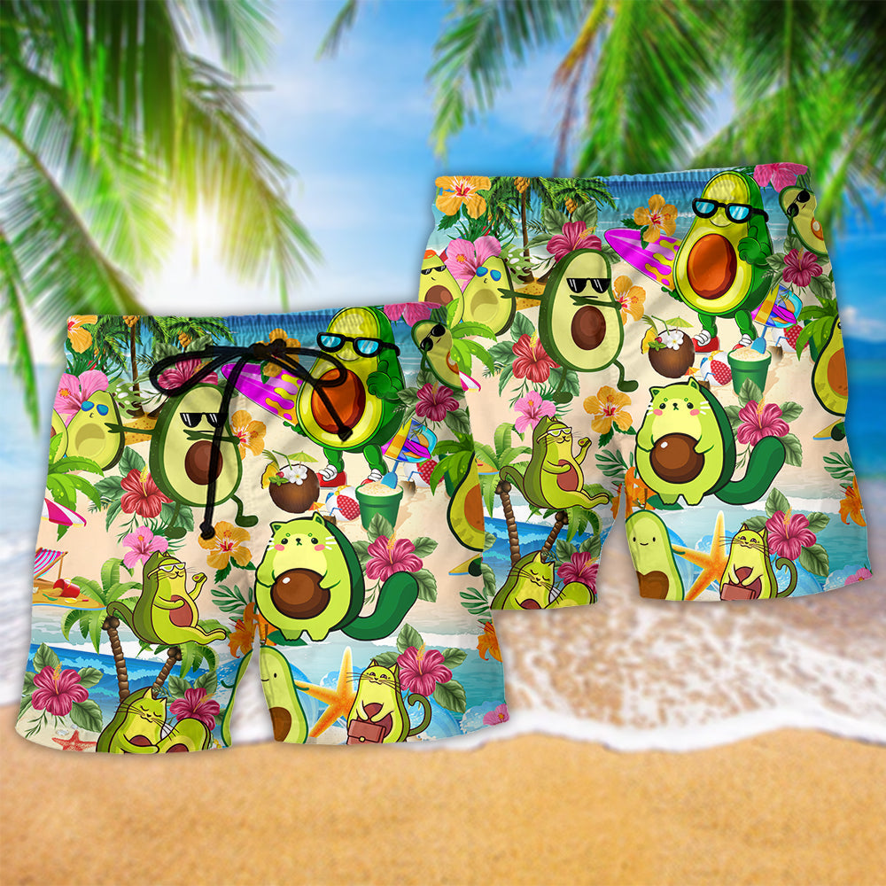 Avocado Chill Beach Summer Art – Beach Short