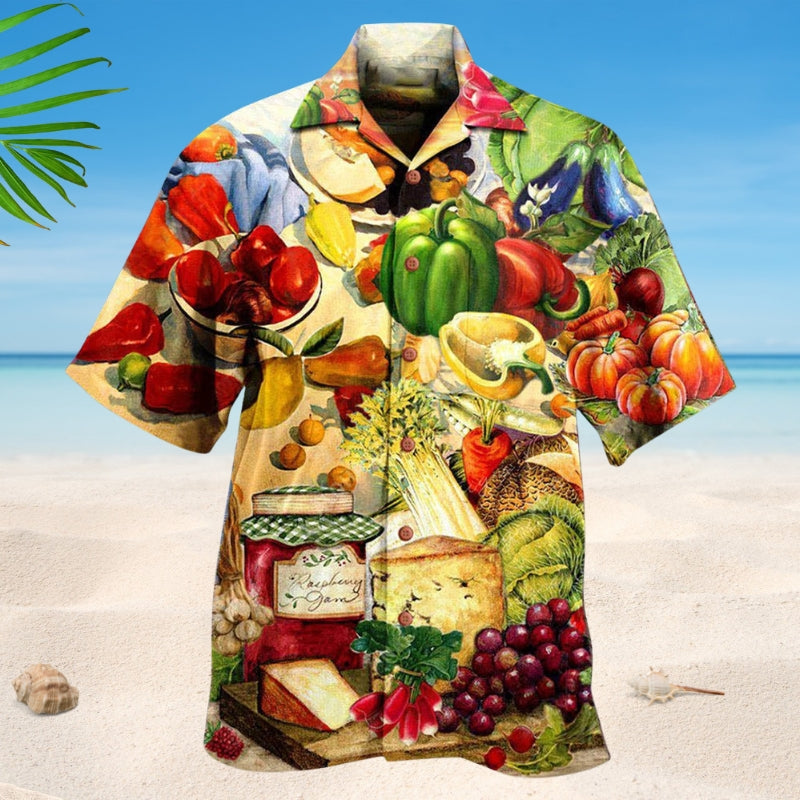 Fruit Vegetable Vintage Style – Hawaiian Shirt