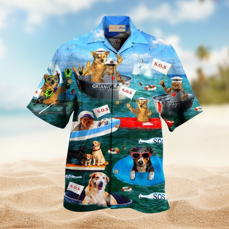 Funny Dogs And Cats Team Edition – Hawaiian Shirt