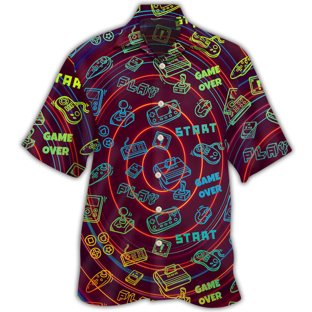Game Start Game Over Style – Hawaiian Shirt