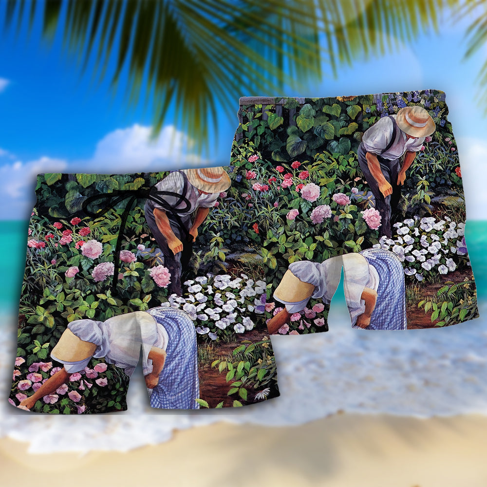 Gardening Floral Nature Lover - Beach Short