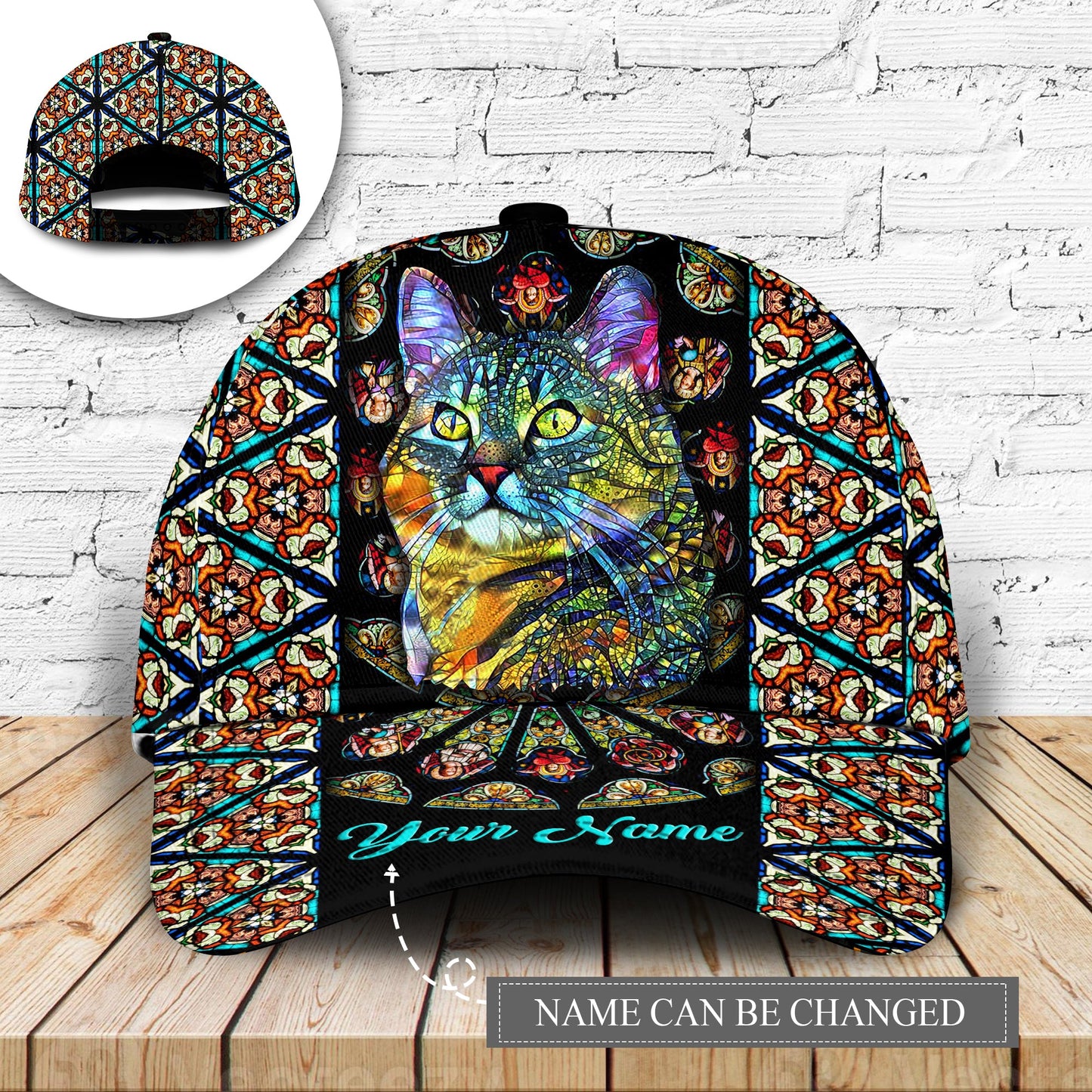 Glass Cat Personalized – Classic Cap