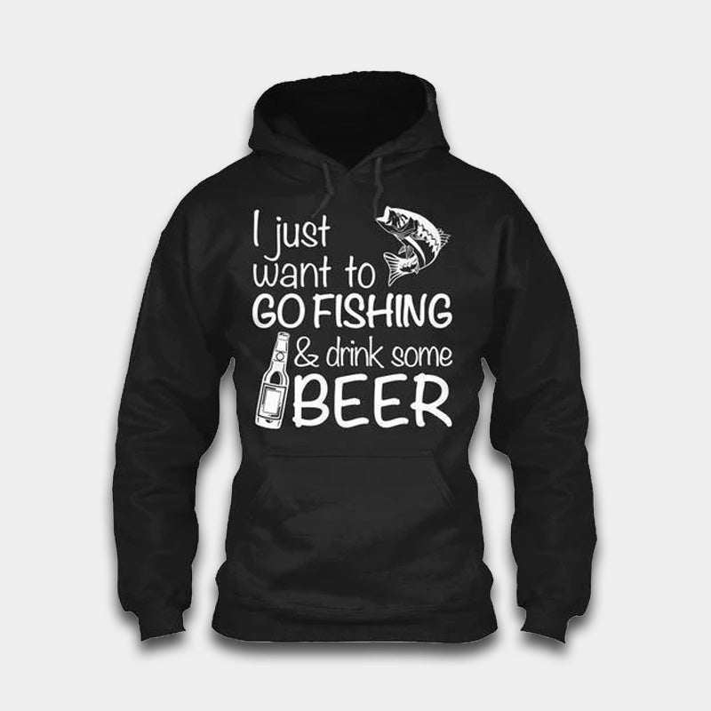 Go Fishing And Drink Beer Graphic – 3D Hoodie