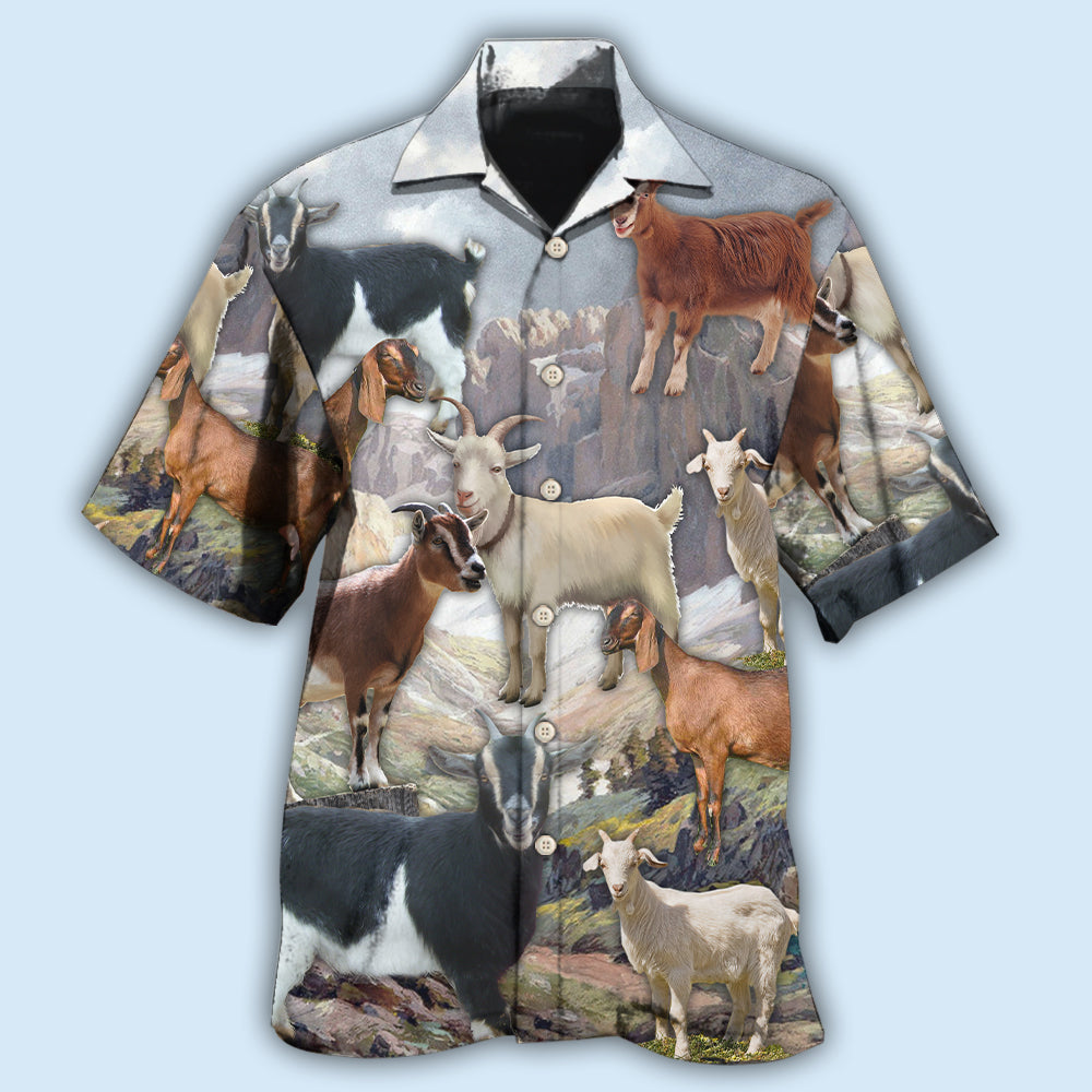 Goat Mountain Nature Style – Hawaiian Shirt