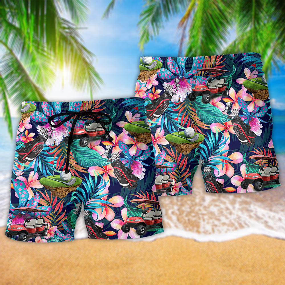 Golf Floral Tropical Style Amazing Life – Beach Short
